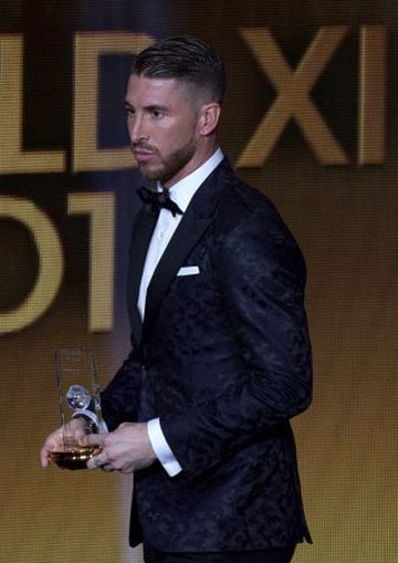 Sergio Ramos en la gala del Balón de Oro 2015.