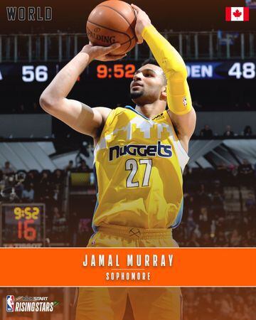 Jamal Murray (Base, Denver Nuggets, sophomore, Canadá).