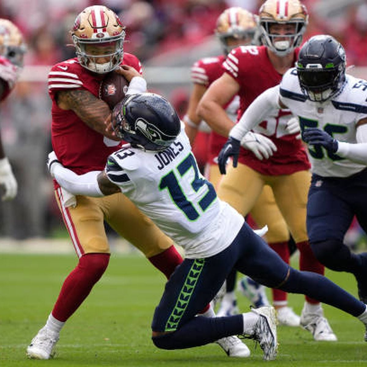 Photos: 49ers win Wild Card playoff over the Seahawks at Levi's