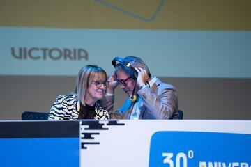 Gemma Nierga y Boris Izaguirre en la gala del 30 aniversario del programa 'La Ventana' de Cadena Ser, en el Teatro Victoria de Barcelona, a 22 de septiembre de 2023, en Barcelona, Catalunya (España). 