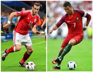 Teammates become opponents, Cristiano Ronaldo and Gareth Bale.