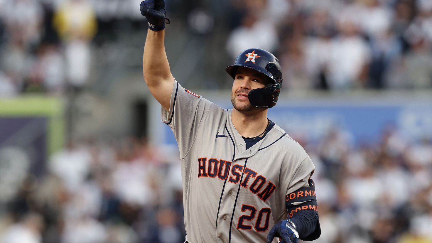 Cristian Javier Reacts to Houston Astros vs. New York Yankees ALCS