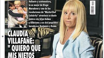 Bronca de Dalma Maradona por la tapa de Revista Caras con una supuesta nota a Claudia Villafañe