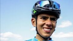 Harold Tejada mustra su felicidad por haber fichado por el Astana y estar en el Tour Porvenir