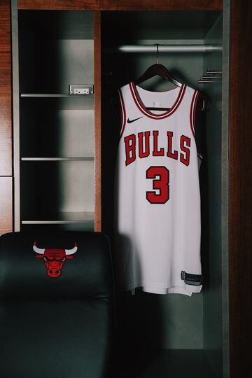 La camiseta de Chicago Bulls para la temporada 2017-18.