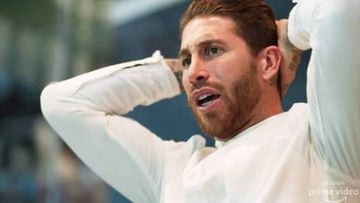 Sergio Ramos looks on as Real Madrid were trounced by Ajax in the Champions League.