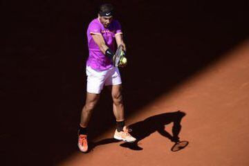 Cristiano watches Rafa Nadal demolish Djokovic in Madrid