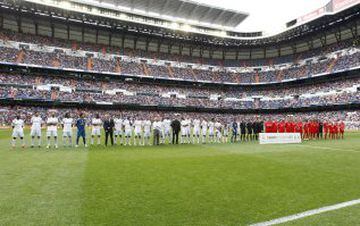 Real Madrid and Liverpool line up