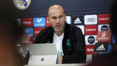 Zidane, en la conferencia de prensa.
