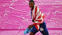London (United Kingdom), 05/08/2017.- Justin Gatlin of the USA reacts after winning the men&#039;s 100m final at the London 2017 IAAF World Championships in London, Britain, 05 August 2017. (Londres, Mundial de Atletismo, Estados Unidos) EFE/EPA/FACUNDO ARRIZABALAGA