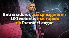 Mourinho ha logrado más rápido las 100 victorias en la Premier