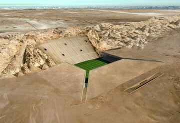 Proyecto de estadio de fútbol en Qatar.