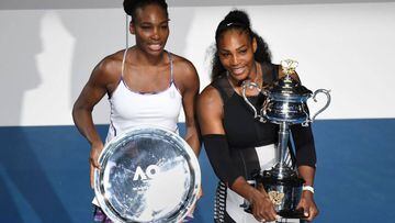 Serena Williams y Venus Williams, en el Abierto de Australia.