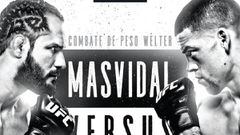 Jorge Masvidal y Nate D&iacute;az en el cartel de UFC 244.