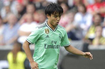 Takefusa Kubo of Real Madrid during the Audi cup 2019 3rd place match between Real Madrid and Fenerbahce at Allianz Arena on July 31, 2019 in Munich, Germany.