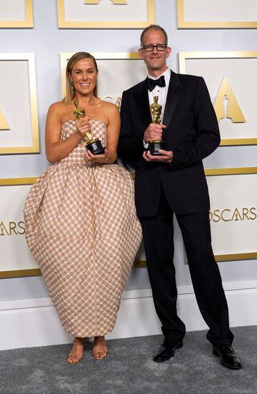 Dana Murray y Pete Docter, ganadores del Oscar a mejor película de animación por Soul.