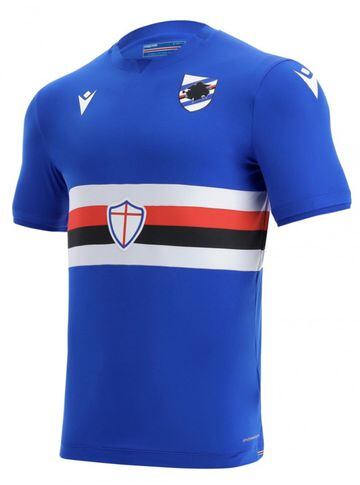 A shirt from Marcron very much from the 'if it aint broke, then don't try and fix it' mould as they remain true to the classic Samp colours to deliver, 'the most beautiful shirt in the world' as the Genovese side like to claim.