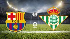 All the info you need if you want to watch Barcelona host Real Betis today, on matchday 32 of the 2022/23 LaLiga season.