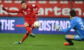 Goals | Bayern Munich's Polish striker Robert Lewandowski doing what he does.