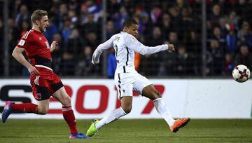 Kylian Mbappé gained his first cap for France in last night's 1-3 win against Luxembourg.
