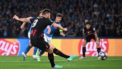 The AC Milan striker’s spot kick was saved by Alex Meret but Giroud still boasts a very impressive record from 12 yards.