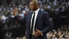 Doc Rivers during Game Four of the Western Conference Quarterfinals