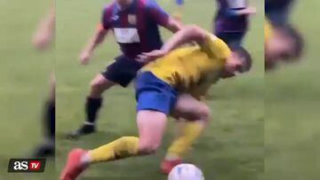 Watch: Horror tackle sees soccer game descend into melee