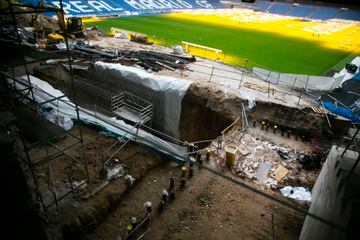 Así avanzan las obras del Bernabéu por dentro y por fuera