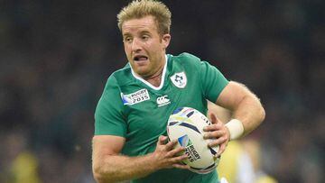 Luke Fitzgerald in action for Ireland at the 2015 World Cup. 