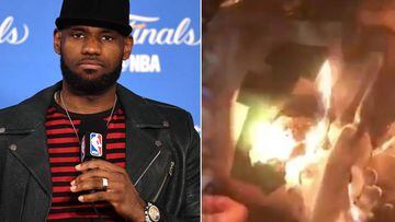 LeBron estalla contra los que queman camisetas de jugadores