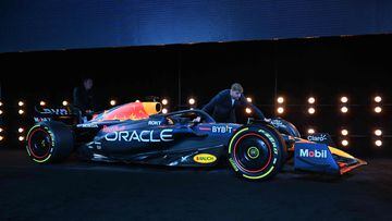 Verstappen en la presentación del nuevo Red Bull en Nueva York.