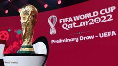 El Trofeo de la Copa del Mundo que Espa&ntilde;a levant&oacute; en 2010 presidi&oacute; en Z&uacute;rich el sorteo de clasificaci&oacute;n para Qatar 2022.
