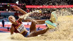 BELGRADE, SERBIA - MARCH 20: Yulimar Rojas of Venezuela VEN competes during the Women's Triple Jump on Day Three of the World Athletics Indoor Championships Belgrade 2022 at Belgrade Arena on March 20, 2022 in Belgrade, Serbia. (Photo by Maja Hitij/Getty Images for World Athletics)