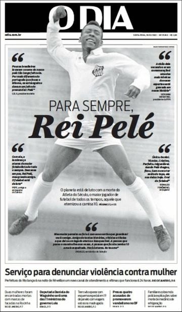 BRASIL DE LUTO, morreu o REI PELÉ, maior jogador de futebo…