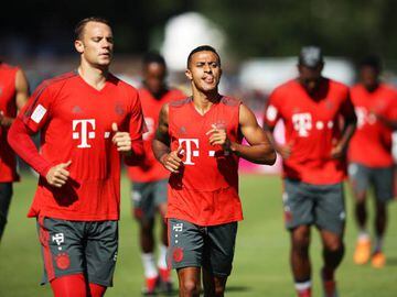 Thiago is yesterday's session with Bayern