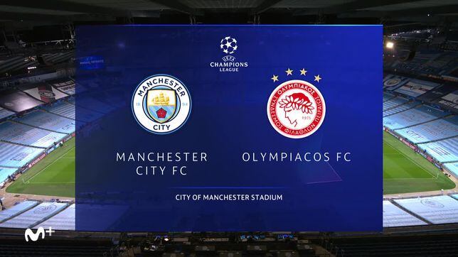 Resumen del Manchester City vs. Olympiakos de la Champions