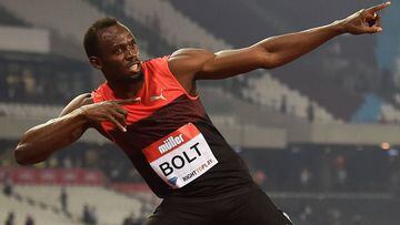 El jamaica Usain Bolt, el hombre m&aacute;s r&aacute;pido del mundo. 