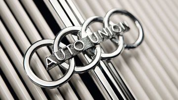 Detalle del logo de Audi