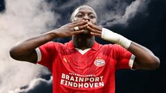 Johan Bakayoko, celebrado un gol con el PSV. ProShots