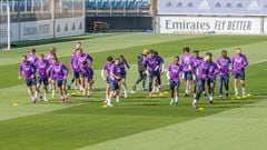 Real Madrid training.