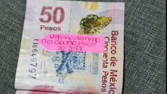 El billete de 50 pesos que buscan en Guadalajara y se oferta en Internet