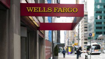 Sucursal de Wells Fargo en USA. Abril 10, 2020.