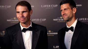 At the Laver Cup gala, Novak Djokovic introduced Team Europe teammate Rafael Nadal ahead of the tournament.
