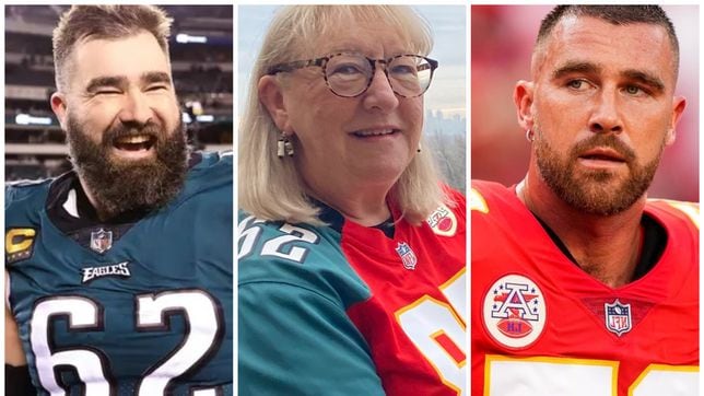 Madre de los hermanos Jason y Travis Kelce podría lanzar el volado en el Super Bowl LVII, aficionados lo piden