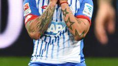 El jugador Eduardo Vargas del Hoffenheim 
