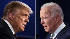 US President Donald Trump and Democratic Presidential candidate Joe Biden during the first presidential debate.