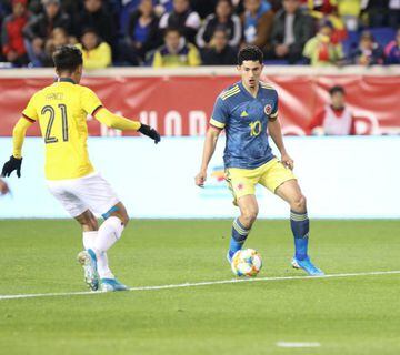 Steven Alzate durante el Colombia vs Ecuador.