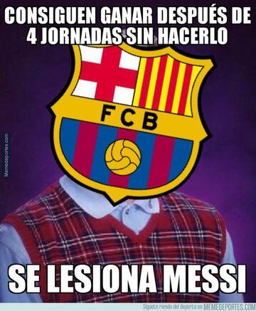 Messi, protagonista de los mejores memes del Barcelona-Sevilla
