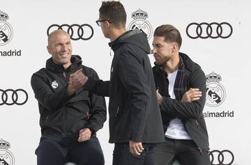 Zidane, Cristiano Ronaldo y Sergio Ramos 