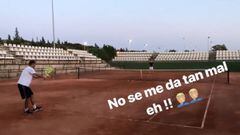 ¡Tiembla Nadal, tiembla Djokovic... que llega Joaquín!: el futbolista se pasa al tenis
